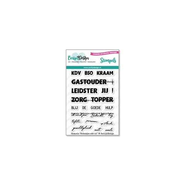 Carlijn design Stempels Bedankjes add-on    CDST-0122