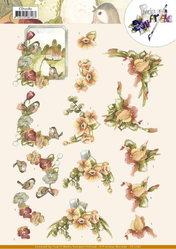 Precious Marieke - Flowers In Soft Orange    CD12182