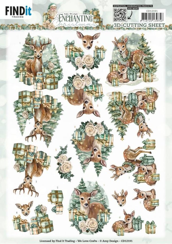 Amy Design - Enchanting Christmas - Deer    CD12191