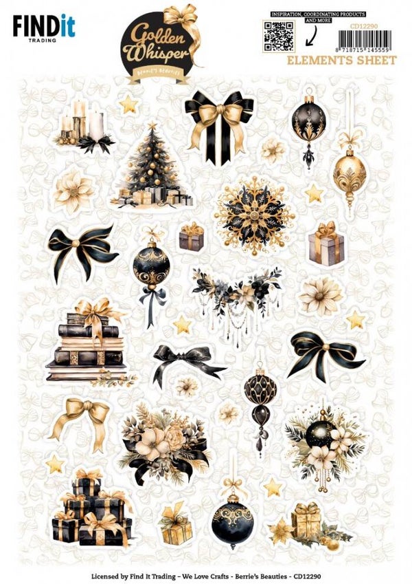 Berries Beauties - Golden Whisper - Small Elements     CD12290