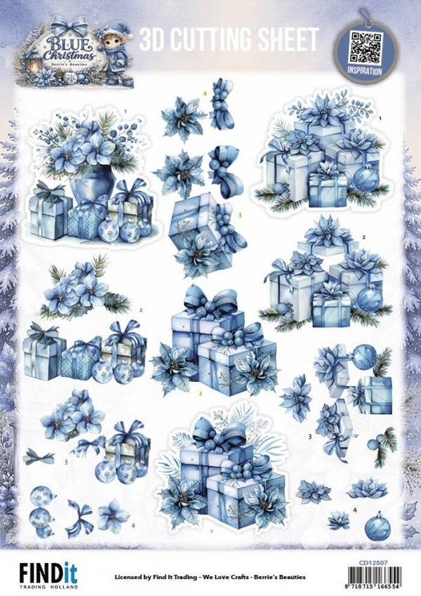 Berries Beauties - Blue Christmas - Christmas Presents     CD12507
