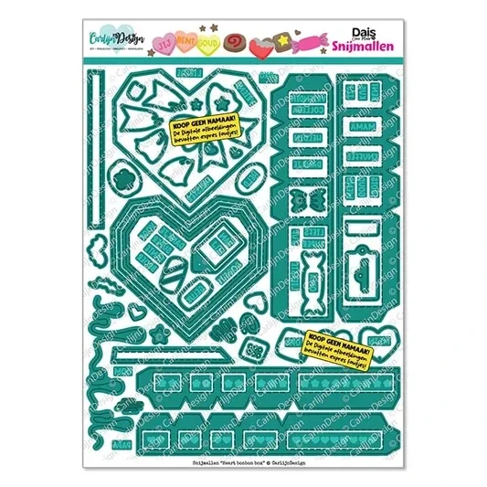 carlijn design Heart bonbon box