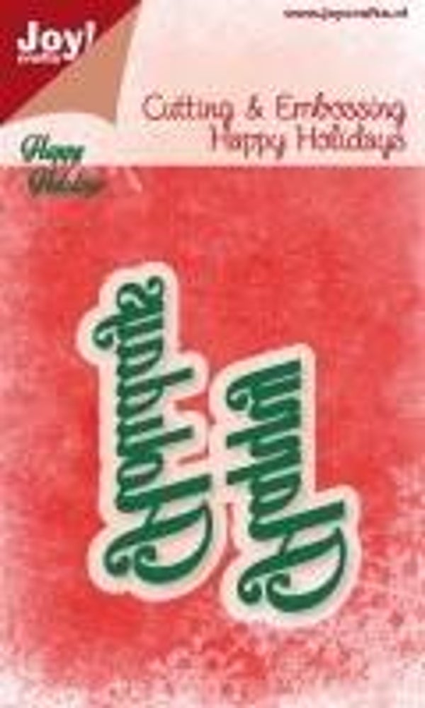 Cutting stencil - Happy Holidays - 6002/2028