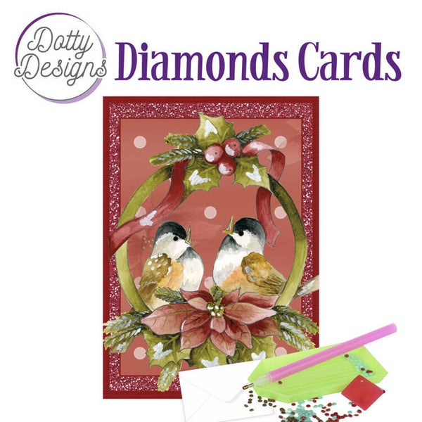 Dotty Designs Diamond Cards - Birds in a Pendant   DDDC1053