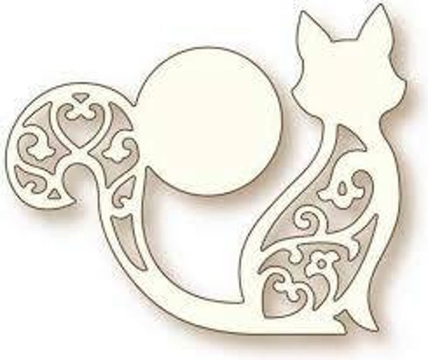 Wild Rose Studios Specialty Mal - Cat and Moon SD070