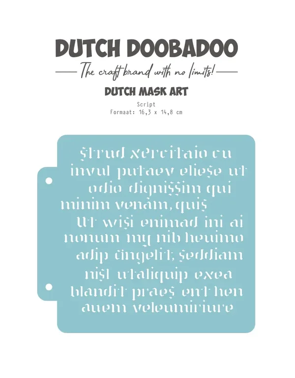 Dutch Doobadoo Dutch Mask Art Script     470.715.152