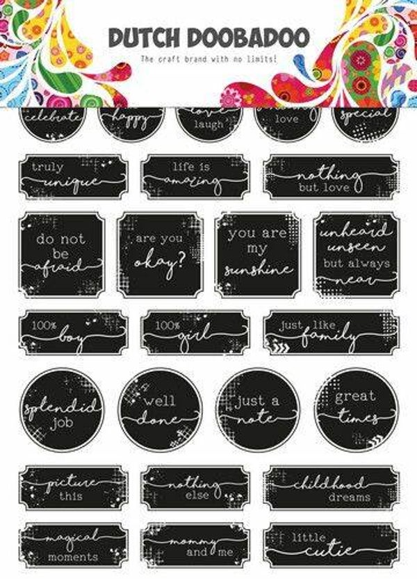 Dutch Doobadoo Dutch Sticker Art A5 Grunge tickets 491.200.005