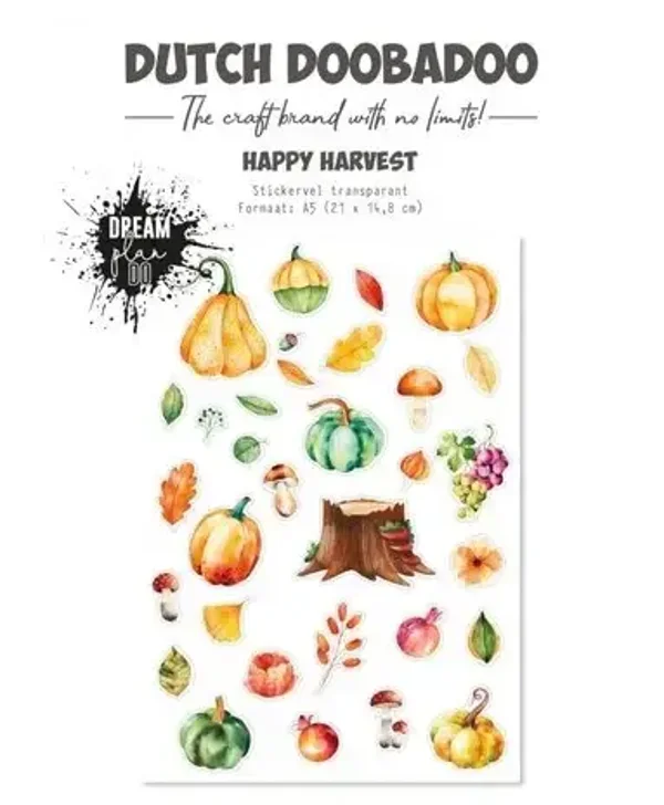 Dutch Doobadoo Dutch Sticker Art Happy Harvest A5 Transparent (491.201.004)