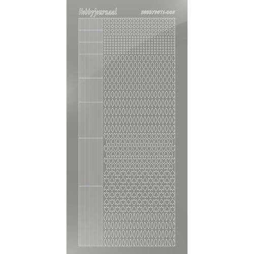 Hobbydots sticker - Mirror - Silver   STDM058