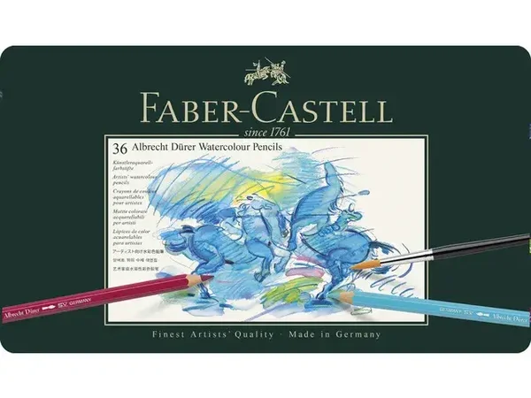 Faber Castell Albrecht Dürer Aquarelkleurpotloden Metalen Etui A 36 St