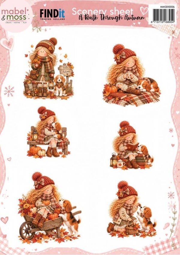 Mabel & Moss - A Walk Through Autumn - Scenery Sheet