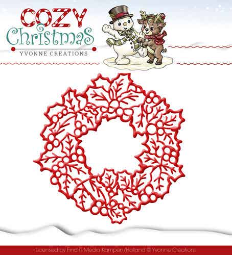 Yvonne Creations - Cozy Christmas - Wreath  YCD10035