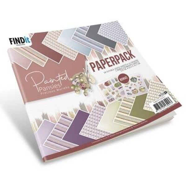 Paperpack - Precious Marieke - Painted Pansies    PMPP10041