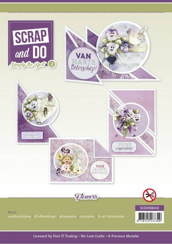 Scrap And Do Simply The Best 2 - Precious Marieke - Flowers    SCDOSB002