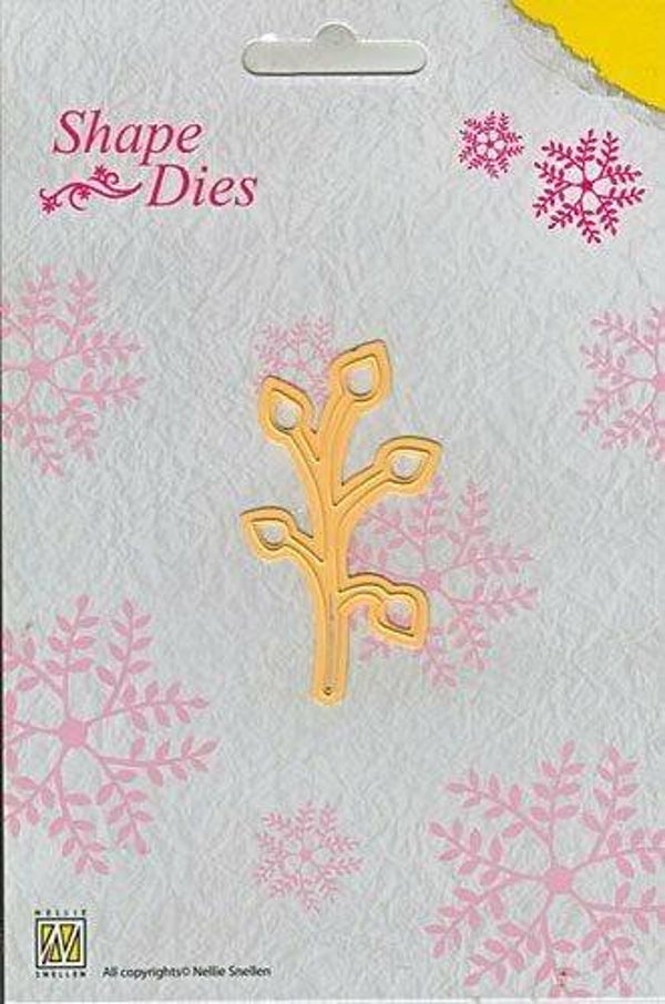 Nellies Shape Dies  "single leaf branch" - SD009