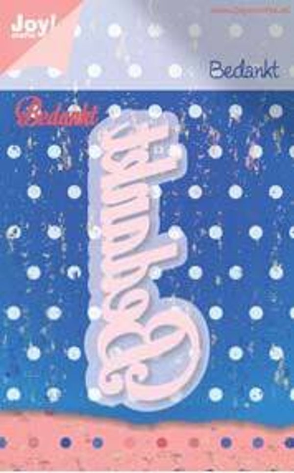 Snijstencil Bedankt 6002/0299