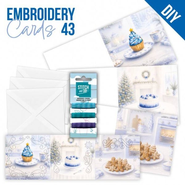 Stitch and Do Cards 43 - Blue Christmas Treats