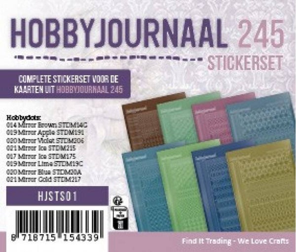 Stickerset Hobbyjournaal 245     HJSTS01
