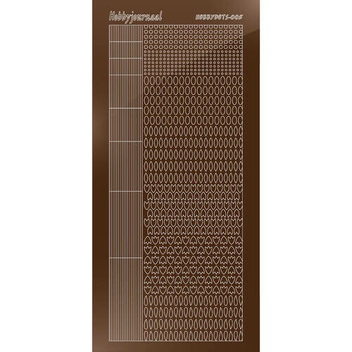 Hobbydots sticker - Mirror Brown   STDM05G