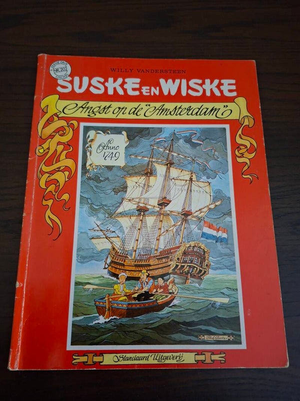 Suske en Wiske nr. 202 – Angst op de Amsterdam – Eerste druk 1985