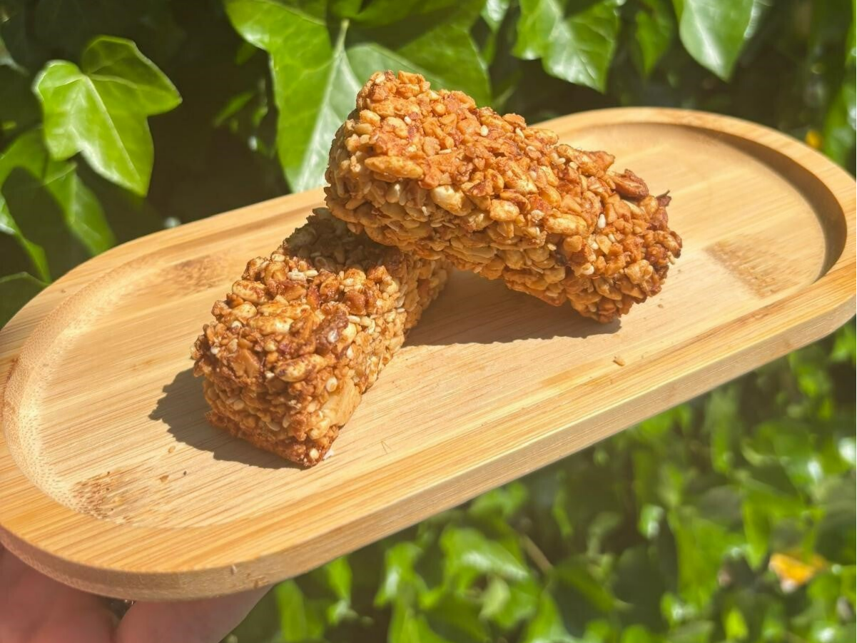 Crunchy notenreep Knapperig, puur en boordevol energie - per 4 stuks