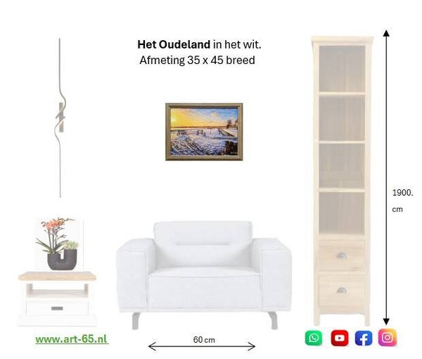 Het Oudeland in het wit