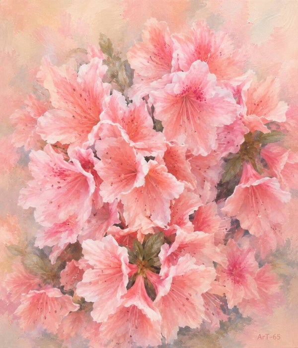 Afm. 40x60x2cm Canvas Bloemstuk Bloem 1
