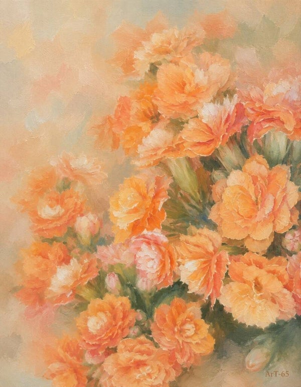 Afm. 40x60x2cm Canvas Bloemstuk Bloem 3