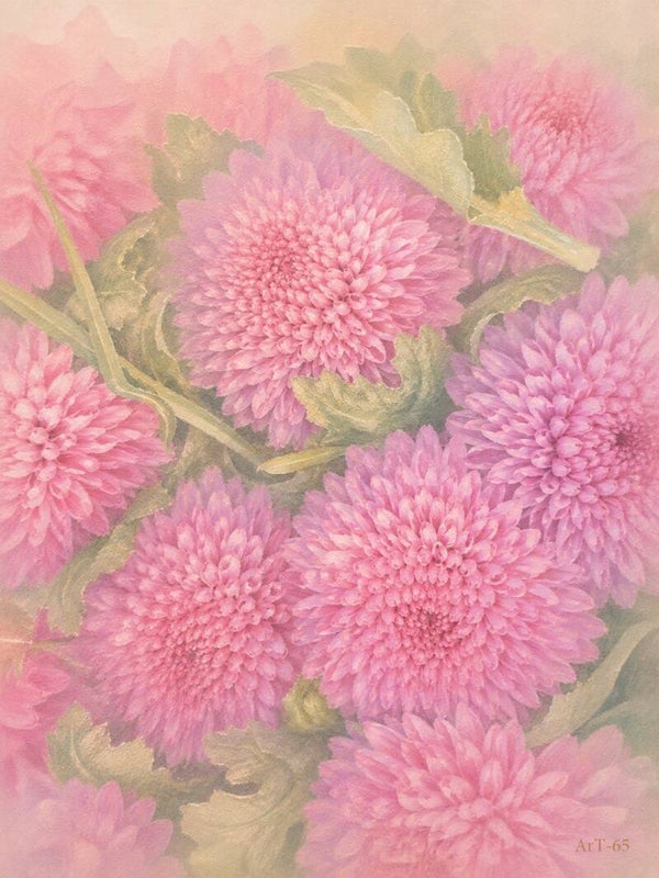 Afm. 40x60x2cm Canvas Bloemstuk Bloem 6