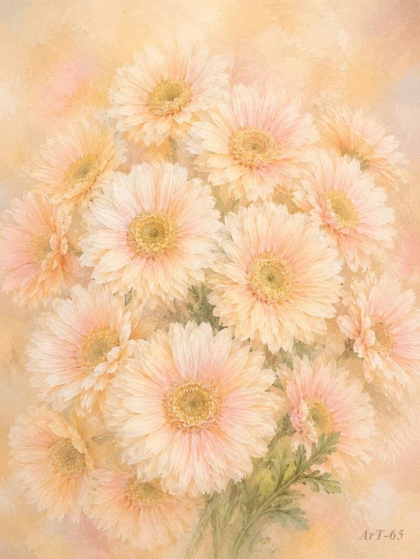 Afm. 40x60x2cm Canvas Bloemstuk Bloem 10