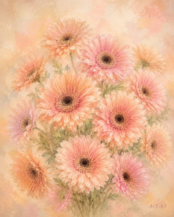 Afm. 40x60x2cm Canvas Bloemstuk Bloem 11