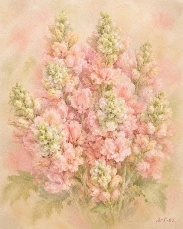 Afm. 40x60x2cm Canvas Bloemstuk Bloem 14