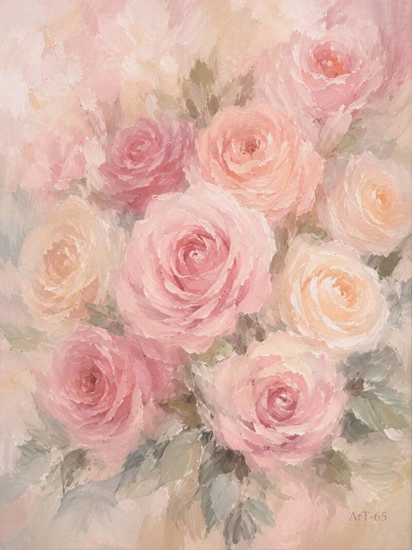 Afm. 40x60x2cm Canvas Bloemstuk Bloem 18