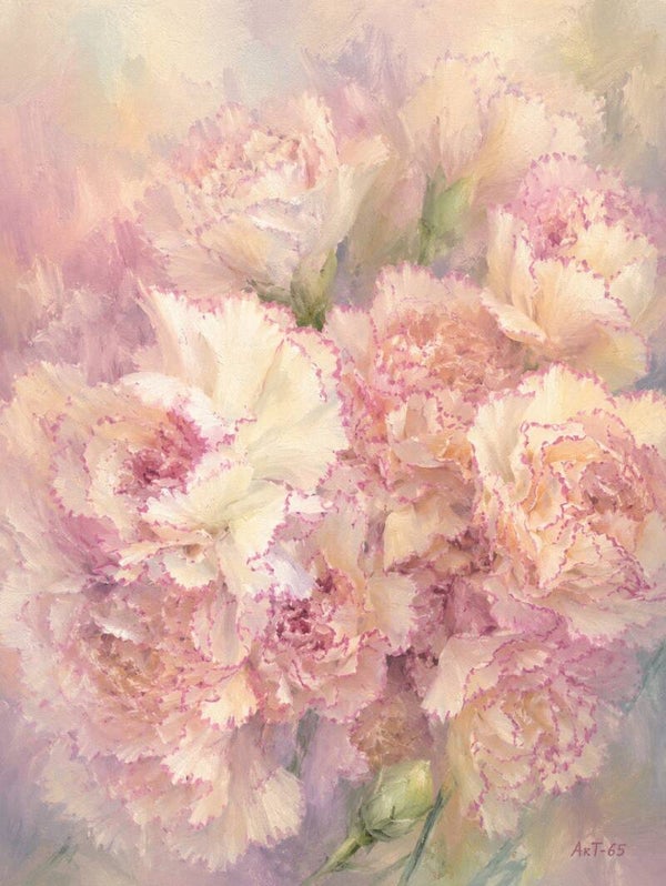 Afm. 40x60x2cm Canvas Bloemstuk Bloem 21