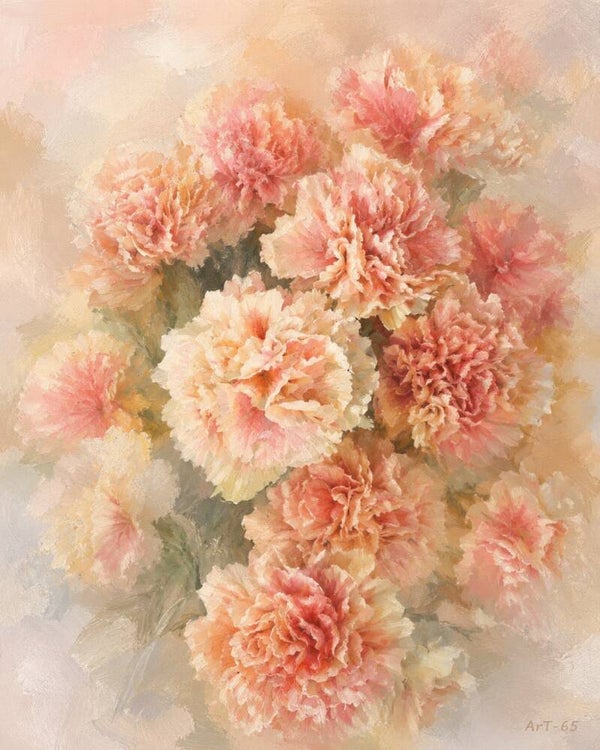Afm. 40x60x2cm Canvas Bloemstuk Bloem 24