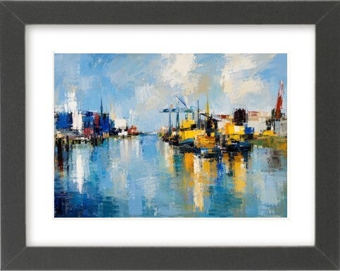 In de haven