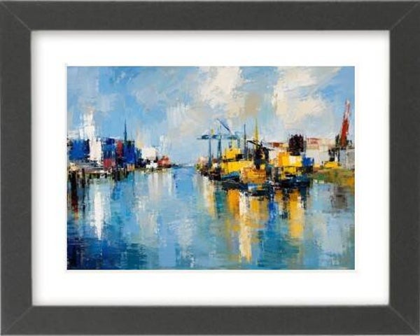 In de haven