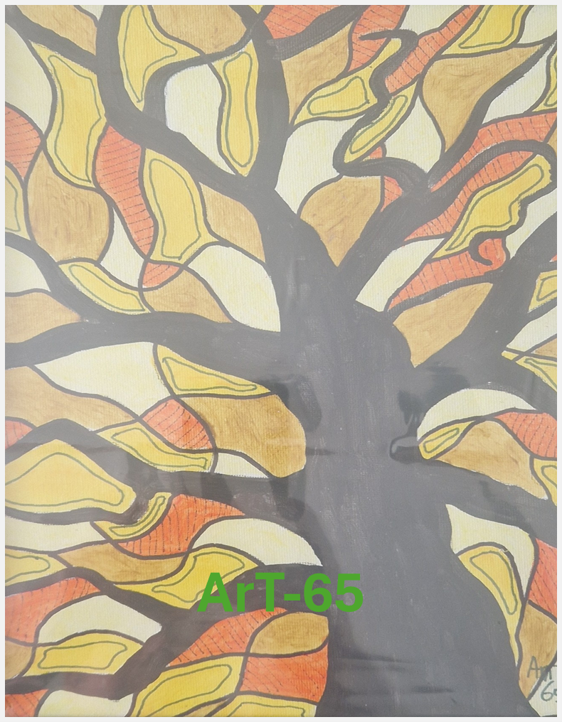 Kleurrijk Bomen zwart 12