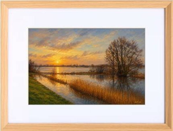 Hoogwater Lek zijzicht Links