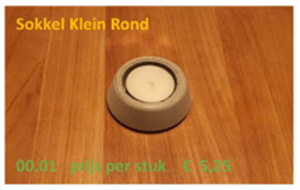 Sokkel klein rond
