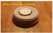 Sokkel klein brede rand