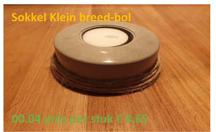 Sokkel breed met ronde kant