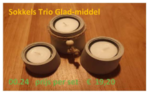 Sokkel trio middel
