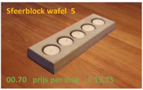 Sfeerblock wafelmotief 5