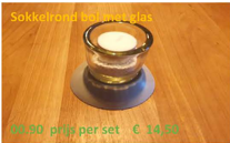 Sokkel rond met glas