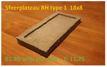 Sfeerplateau vlak 18x8