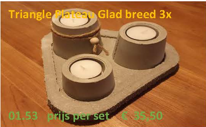 Triangel Plateau breed 3-tal