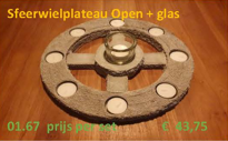 Sfeerwielplateau open met glas