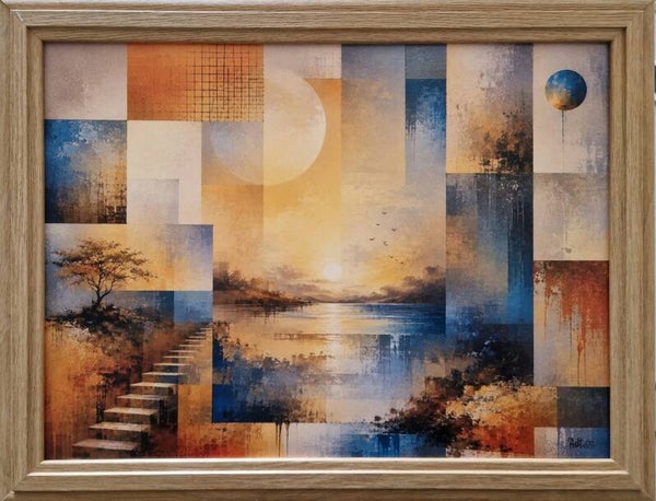 Afm. 45x35x3cm Abstract Surreëel Aanschouwen