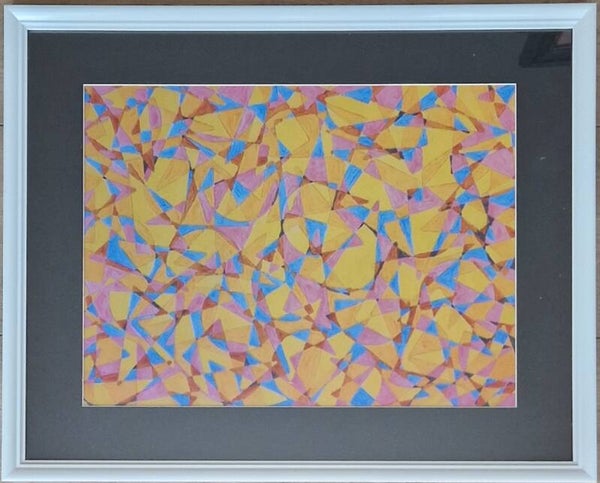 Hersenpan Foto copy witte glans lijst  43x53
